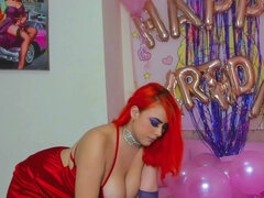 Glamour busty cam girl mind-blowing adult clip