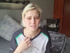 素人, 美女, ブロンド, 露出狂, 自家製, ソフトコア, 一人, オッパイの