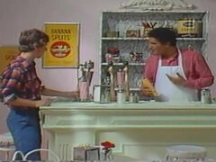 Schönheit, Braunhaarige, Süss, Kehlenfick, Schwanz, Hd, Orgasmus, Vintage