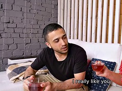 カップル, お婆さん, ハードコア, 熟年, オマンコ, ロシア人, サウナ, オッパイの