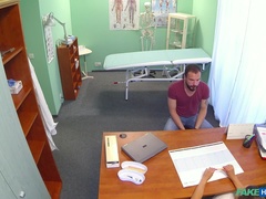 Leie, Schwarz, Blasen, Arzt, Hundestellung, Büro, Muschi, Eng