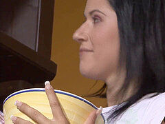 He finds cougar and nubile girly-girl in action