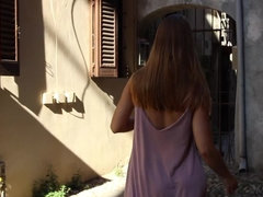 Culo, Vestido, Pies, Tacones, Natural, Pezones, Solo, Bajo la falda