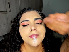 Leie, In den arsch, Arsch, Wohlbeleibte schöne frauen, Blasen, Riesig, Latina