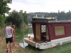 Blondine, Blasen, Spermaladung, Schwanz, Natürlichen titten, Zierlich, Muschi, Titten