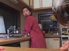 Fingering, Japanese, Kitchen, Orgasm