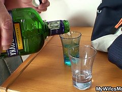 ブロンド, フェラチオ, イマラチオ, チン, 巨大, オナニー, 淫乱熟女, 馬乗り