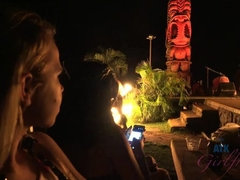 お尻, ビーチ, 彼女, 眼鏡, 小柄, オマンコ, シャワー, オッパイの