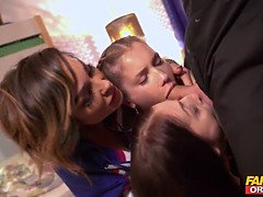 Confronted Dorm Stalker Fucks Teens and MILF Senseless