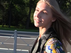 Blonde, Blowjob, Outdoor, Public, Sucking