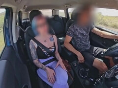 Leie, Paar, Handjob, Hd, Im freien, Öffentlich, Tätowierung, Titten