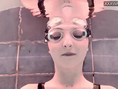 Fetisch, Französisch, Hd, Masturbation, Nackt, Zierlich, Pool, Titten