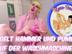Lynn-tonic Nails Hammer And Plumber At The Washing Machine!