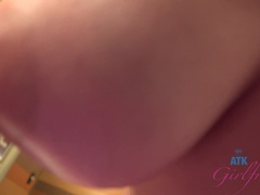 Leie, Braunhaarige, Besamung, Freundin, Masturbation, Dürr, Titten, Spanner