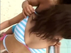 Asiático, Playa, Tetas grandes, Penetracion con dedos, Grupo, Japonés, Al aire libre