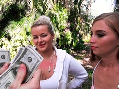 Grosser schwanz, Blasen, Schwanz, Hundestellung, Geld, Rotschopf, Jungendliche (18+), Titten