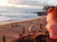 Leie, Strand, Bikini, Nackt, Im freien, Zierlich, Pov, Titten