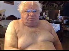 Grandpa stroke on webcam