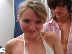 Минет, Куколка, Двойное проникновение, Ласковые ручки, Два парня и девушка, Бритые, Молоденькие, Втроем