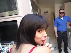 フェラチオ, 浮気する, 旦那, ラティーナ, ティーン, 妻