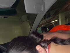 Kont, Grote kont, Grote mammen, Auto, Interraciaal, Naakt, Tieten likken, Nat