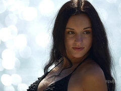 Cul, Brunette brune, Mignonne, Doigter, Béant, Nue  à poil, Chatte, Solo