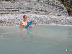 Flashing at the seaside