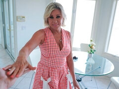 Sweet MILF with big boobs Payton Hall rides on a long penis like a pro