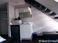 Teen babysitter pov rides