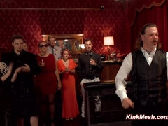 Asiatisch, Sadomasochismus, Bizarr, Würgen, Gruppe, Party, Rau, Sklave