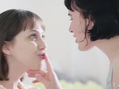 Amoral Jenna Sativa and Olive Glass incredible lesbian video