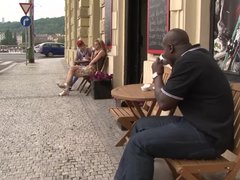 In den arsch, Grosser schwanz, Schwarz, Blasen, Gehörnter ehemann, Muschi, Dürr, Ehefrau