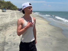 Cute teen latino boy gets handjob veiny huge cock