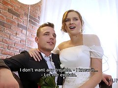 カップル, 浮気する, ドレス, ハードコア, Hd, お金, ストッキング, 結婚式