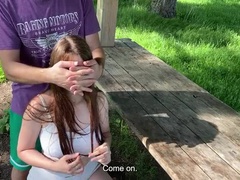 Hot Teen JuliaSayNo Fucks Hard in Public - Big Tits, Swallow & Rough Sex