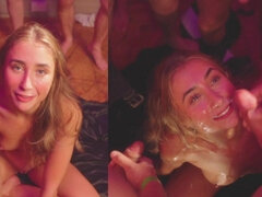 Ass, Bukkake, Crazy, Group, Interracial, Latina, Orgy, Pussy