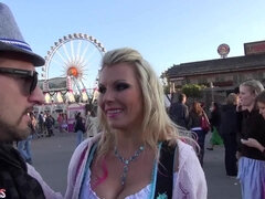 Hot busty MILFs Die Oktoberfest Challenge!