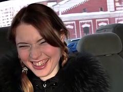 Amateur teen girls have sex in car
