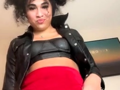 Cuero, Masturbación, Transexual, Solo, Camara web
