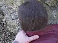 素人, 美女, 淫乱熟女, アウトドア, 娼婦, 現実, ガリガリ, フェラする