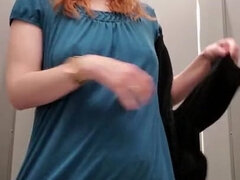 Leie, Fingern, Masturbation, Milf, Mutti, Muschi, Rotschopf, Spanner