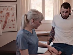 Blondine, Blasen, Paar, Erotisch, Schwul, Massage, Transfrau, Erotischer film