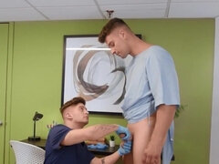 Redheaded nurse finds herself in the middle of an MFM