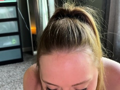 Leie, Blondine, Blasen, Handjob, Pov