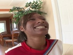 Grosse bite, Noire, Pom pom girl, Queue, Noir ébène, Interracial, Adolescente