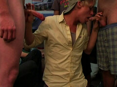 Straight college stud fucked in dormitory for fraternity