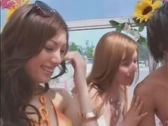 Big tits, Bikini, Crazy, Fetish, Group, Japanese, Outdoor, Public