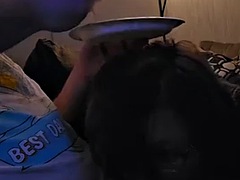 Amateur, Grosse bite, Sucer une bite, Brunette brune, Couple, Femme au foyer, Cheveux courts, Suçant