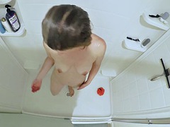 デカチン, フェラチオ, カップル, イく瞬間, ハードコア, 人妻の, シャワー, オッパイの