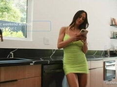 18 ans, Gros seins, Brunette brune, Tromperie, Faciale, Hard, Hd, Adolescente